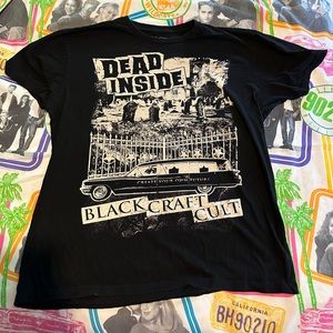 Blackcraft Dead Inside Black L Tshirt Hearse Graveyard